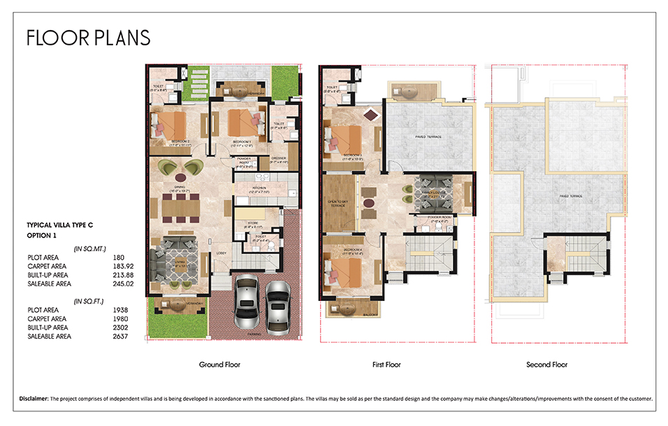 garden bay aster villa floor plan