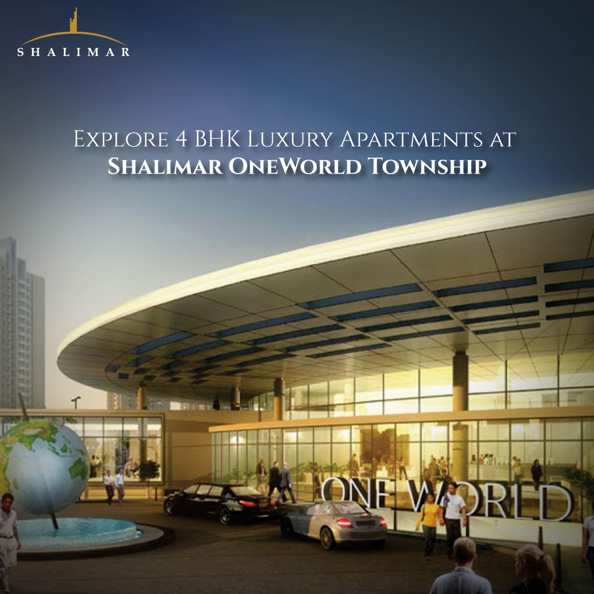 Explore 4 BHK Luxury Apartments at Shalimar OneWorld Township
